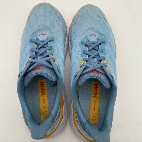 Hoka One One Arahi 6 Shoes Mens 10.5D Blue Running Athletic Sneakers - Picture 7 of 9